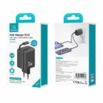 USAMS Charger 1xUSB-C with retractable USB-C Retractable PD+QC 30W Gan Fast Charging white - imagine 6