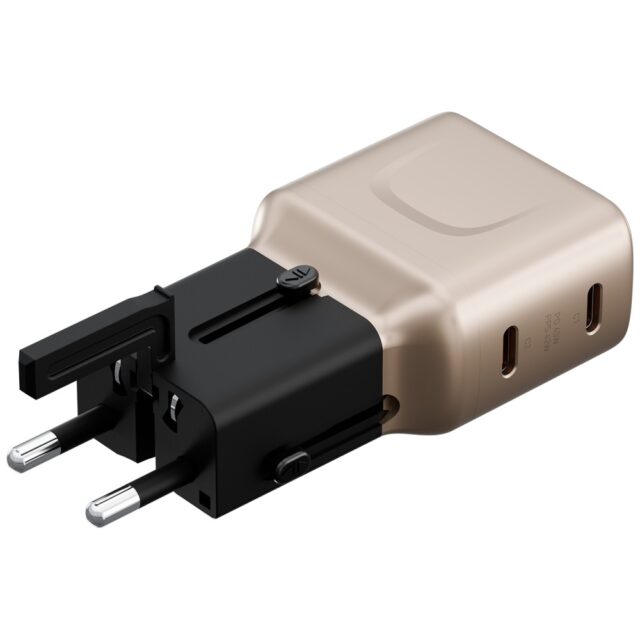 Wall charger Energea TravelGo Adapter 45 2xUSB-C 45W gold-black - imagine 5