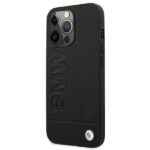 BMW BMHCP13LSLLBK iPhone 13 Pro / 13 6.1" black hardcase Signature Logo Imprint - imagine 2