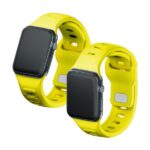 3MK Silicone Watch Strap yellow for Apple Watch 38/40/41mm - imagine 5