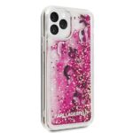 Karl Lagerfeld KLHCN58ROPI iPhone 11 Pro rosegold hard case Glitter - imagine 5