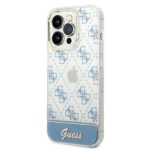 Guess GUHCP14LHG4MHB iPhone 14 Pro 6,1" blue hardcase 4G Pattern Script - imagine 2