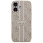 Case Guess 4G Printed Stripes MagSafe for iPhone 17 pink - imagine 3