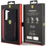 Ferrari FEHCS23MNPYK S23+ S916 black hardcase Carbon Contrast Edges - imagine 8