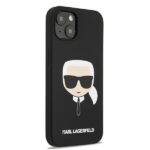 Karl Lagerfeld KLHCP13SSLKHBK iPhone 13 mini 5,4" black hardcase Silicone Karl`s Head - imagine 4