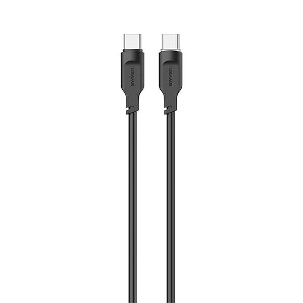 cps-241bd550ad6aa64d37d417d9cad5b19f-2025-12-07-08-44-01 USAMS cable USB-C to USB-C 100W 1.2m Port Display Fast Charging Lithe Series black SJ567USB01 - imagine 1