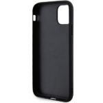 Karl Lagerfeld KLHCN613DRKINK iPhone 11/ Xr 6.1" black hardcase Rubber Ikonik 3D - imagine 7