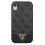 Guess GUHCI61PU4GHBK iPhone Xr grey hardcase 4G Triangle Collection - imagine 3