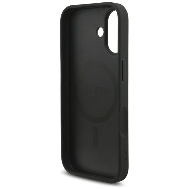 Case Guess 4G Strap Triangle Logo        MagSafe for iPhone 17 black - imagine 7