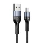 USAMS Braided U55 2A microUSB Cable black 1m SJ450USB01 (US-SJ450)