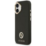 Case Guess Grained Strass Logo MagSafe for iPhone 17 black - imagine 2