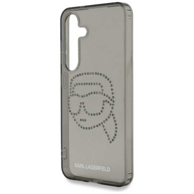 Karl Lagerfeld Rhinestones Karl Head Logo Case for Samsung Galaxy S25 Black - imagine 6