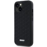 DKNY DKHCP15S3DRPWK iPhone 15 / 14 / 13 6.1" black hardcase 3D Rubber Repeat Pattern - imagine 2