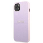 Guess GUHCP13SPSASBPU iPhone 13 mini 5,4" purple Saffiano Hot Stamp & Metal Logo - imagine 2