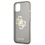 Guess GUHCP13SPCUGL4GBK iPhone 13 mini 5,4" black hard case Glitter 4G Big Logo - imagine 6