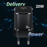 USAMS Wall Charger 1xUSB-C T36 mini 20W + USB-C to Lightning cable white PD3.0 Fast Charging XFKXLOG - imagine 6