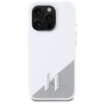 Karl Lagerfeld KLHMP16LSCMKMPCH iPhone 16 Pro 6.3"white hardcase Silicone Initial Metal Log - imagine 3