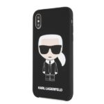 Karl Lagerfeld KLHCPXSLFKBK iPhone X/Xs hardcase black Silicone Iconic - imagine 2