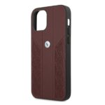BMW BMHCP12MRSPPR iPhone 12 / 12 Pro 6,1" red hardcase Leather Curve Perforate - imagine 6