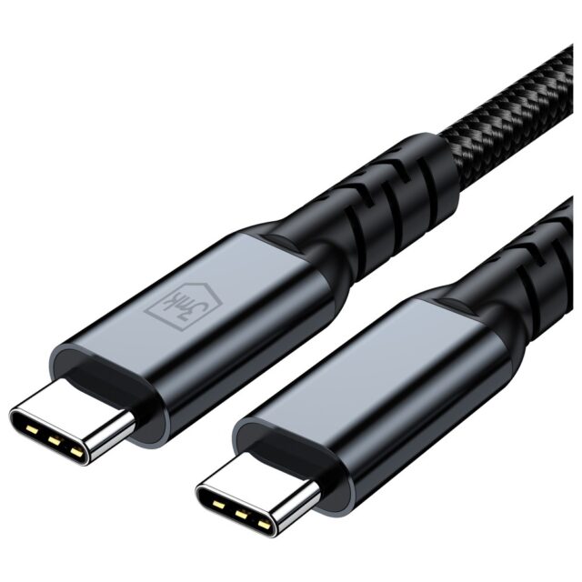 Kabel 3MK Hyper Cable N-SERIES USB-C      Thunderbolt 4 1m 48V/5A 40Gb/s 240W 8K60Hhz czarny - imagine 7