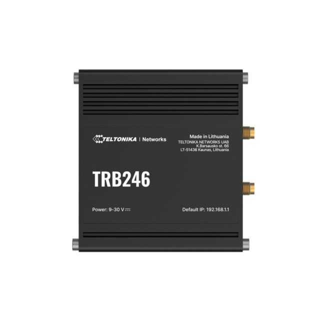 Teltonika TRB246 | Industrial router, IoT LTE gateway | Cat 4, 1x RJ45 100Mb/s, IP30 - imagine 3