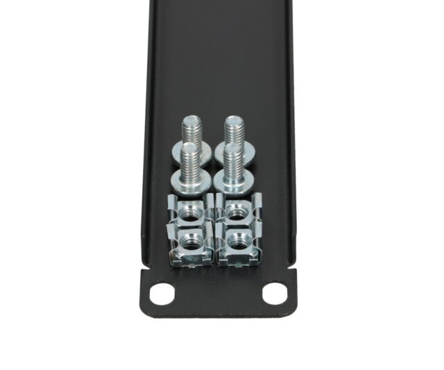 Extralink 1U 19" | Front Blank Panel | Black - imagine 5