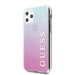 Guess GUHCN58PCUGLPBL iPhone 11 Pro pink blue hard case Glitter Gradient - imagine 2