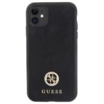 Guess GUHCN61PS4DGPK iPhone 11 / Xr 6.1" black hardcase Strass Metal Logo - imagine 3