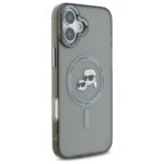 Karl Lagerfeld KLHMP16MHLSKCK iPhone 16 Plus 6.7" black hardcase IML Metal Karl&Choupette Head - imagine 4