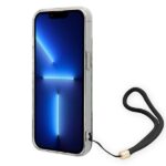 Guess GUOHCP14SHFLSB iPhone 14 / 15 / 13 6.1" blue hardcase Flower Strap - imagine 4