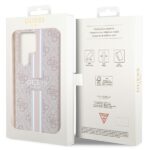 Guess GUHCS23LP4RPSP S23 Ultra S918 pink hardcase 4G Printed Stripe - imagine 8