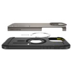 Spigen Tough Armor MAG iPhone 16 Pro 6.3" MagSafe gunmetal ACS08145 - imagine 7