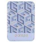 Guess Wallet Card Slot GUWMSHGCFSEB MagSafe GCube stripe blue - imagine 2