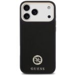 Case Guess Grained Strass Logo MagSafe for iPhone 17 Pro Max black - imagine 3