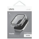 Case UNIQ Voute for Apple Watch Series 10 / 11 46mm tempered glass silver - imagine 5