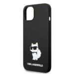 Karl Lagerfeld KLHCP14SSNCHBCK iPhone 14/ 15 / 13 6,1" hardcase black Silicone Choupette - imagine 6