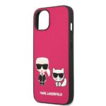 Karl Lagerfeld KLHCP13MPCUSKCP iPhone13 / 14 / 15 6,1" fuchsia hardcase Ikonik Karl & Choupette - imagine 6