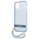 Guess GUHCP13SHTSGSB iPhone 13 mini 5,4" blue hardcase Translucent Stap - imagine 6