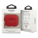 Guess GUACAPSILGLRE AirPods Pro cover red Silicone Glitter - imagine 3