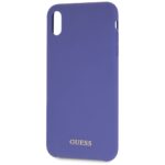 Guess GUHCI65LSGLUV iPhone Xs Max purple hard case Silicone - imagine 3