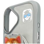 Nimmy Glasses Cool Cat MagSafe case for iPhone 16 grey - imagine 9