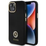 Guess GUHCP15SM4DGPK iPhone 15 / 14 / 13 6.1"black hardcase Silicone Logo Strass 4G