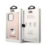 Karl Lagerfeld KLHCP14LSNCHBCP iPhone 14 Pro 6,1" hardcase pink Silicone Choupette - imagine 8