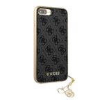 Guess GUHCI8LGF4GGR iPhone 7/8 Plus grey hard case 4G Charms Collection - imagine 3