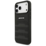 Case AMG Leather Debossed Lines Logo for  iPhone 17 Pro Max black - imagine 2