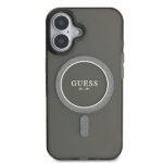 Guess GUHMP16MHFGEREK iPhone 16 Plus 6.7" black hardcase IML Glitter Circle MagSafe - imagine 3