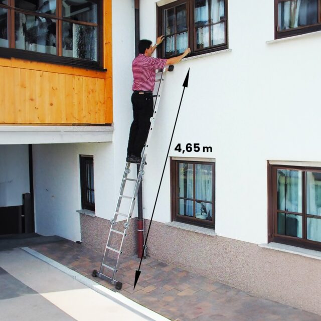 EXTRALINK DRABINA PRZEGUBOWA LAD4X4MP 4X4, 4,65 M (+PLATFORMA) - imagine 3