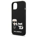 Karl Lagerfeld KLHMP13MSSKCK iPhone 13/ 14 /15 6,1" hardcase black Silicone Karl & Choupette Magsafe - imagine 6