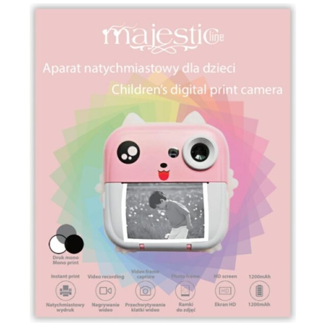 Instant camera for children MajesticLine pink - imagine 9