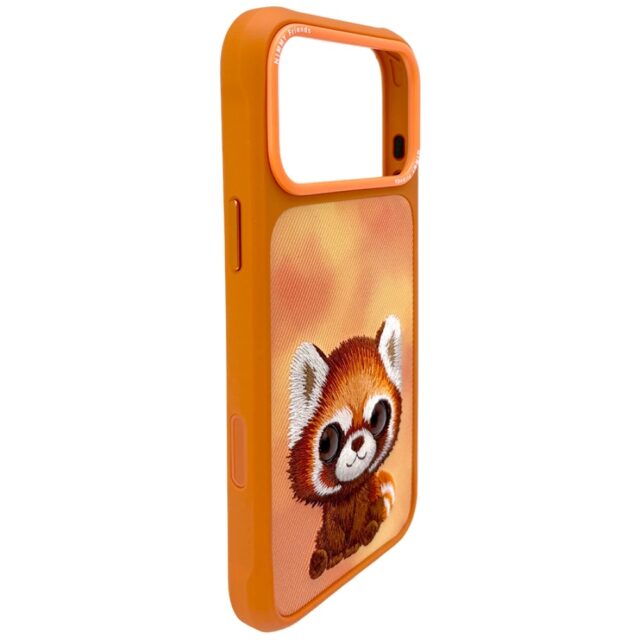 Etui Nimmy Big Eyed Pet 2.0 Raccoon do    iPhone 17 Pro Max pomarańczowy - imagine 3